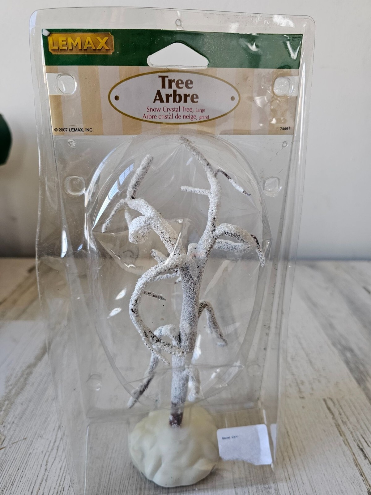 Lemax snow crystal tree large village Xmas vintage
