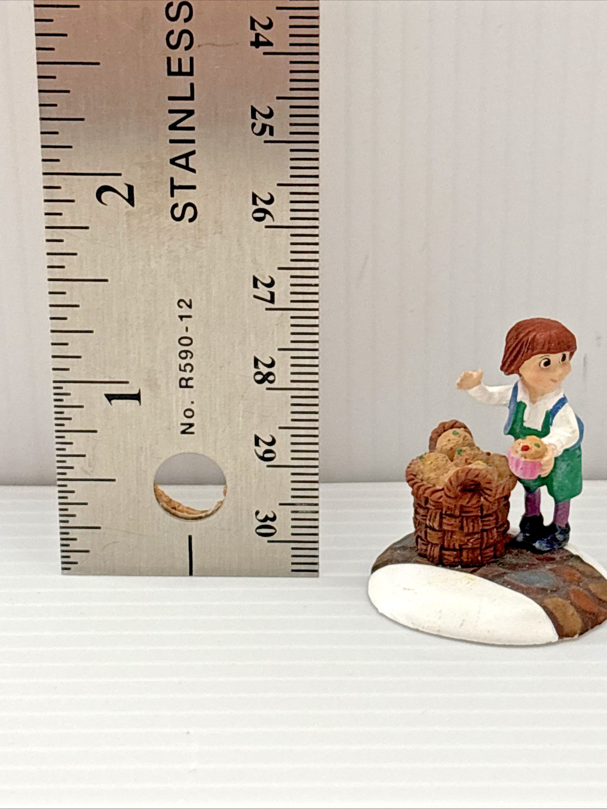 Lot Of 7 Miniatures Christmas Village Farm Figurines People with Animals Farming
