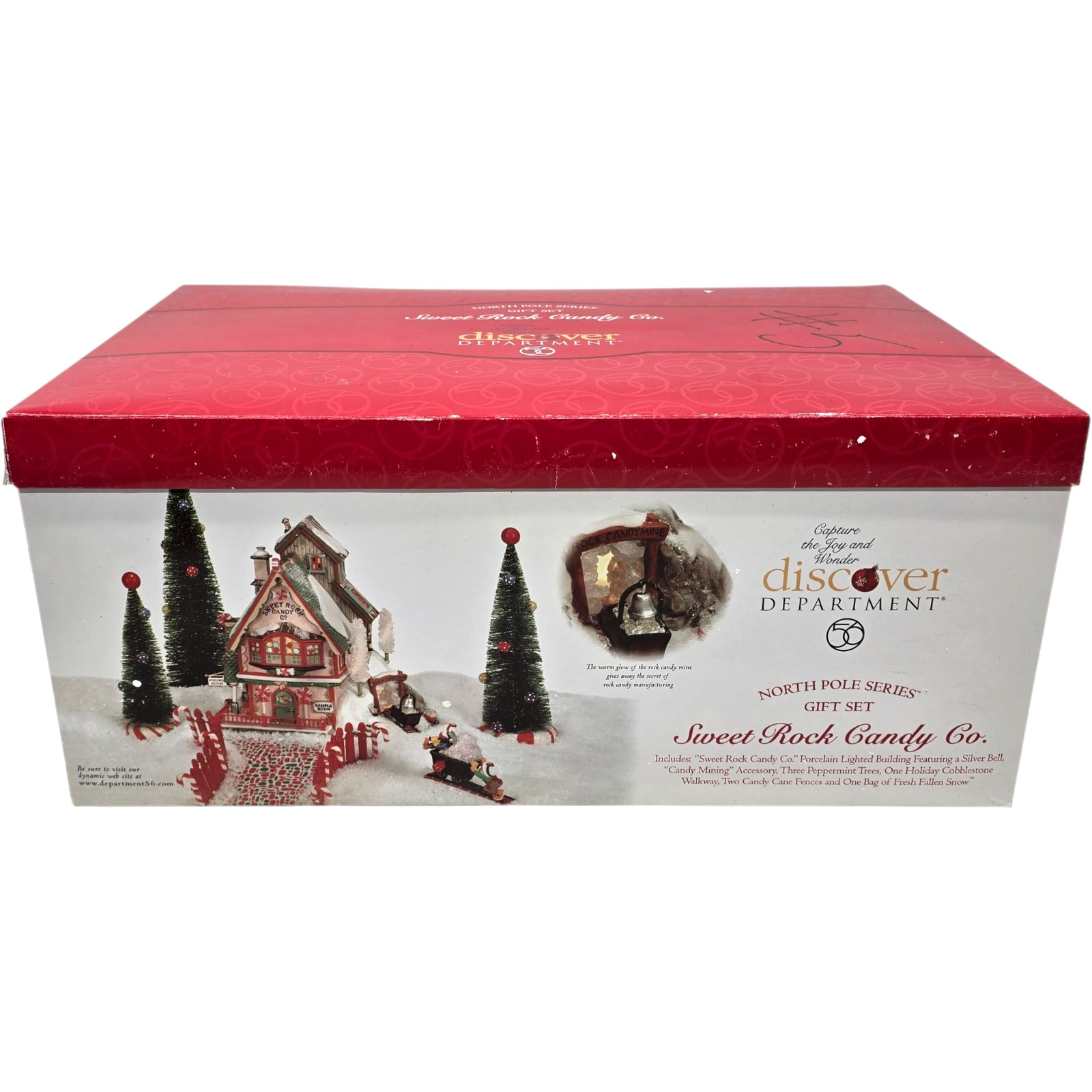 Department 56 North Pole Series Gift Set #56725 Sweet Rock Candy Co. Village