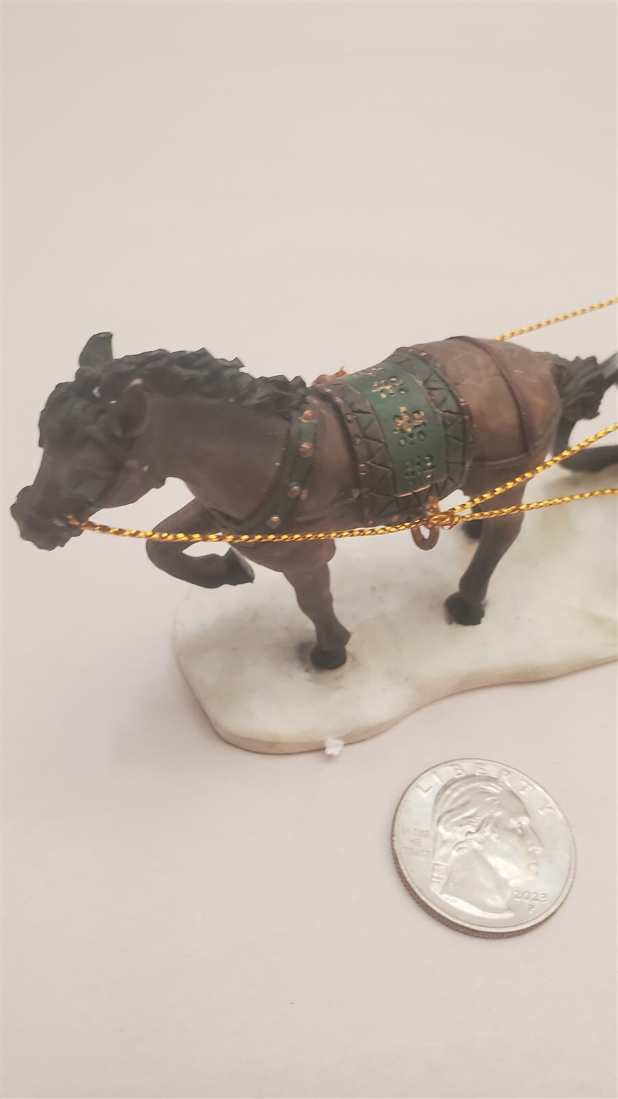 VINTAGE 2003 Grandeur Noel Victorian Village REPLACEMENT Piece SLEIGH HORSE