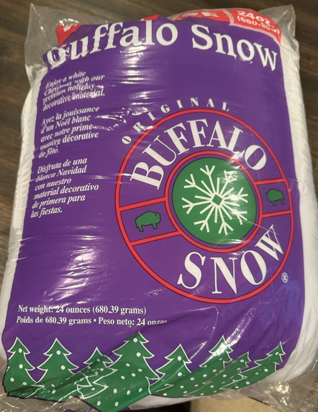 Original Buffalo Snow Holiday Village Decor 24 oz