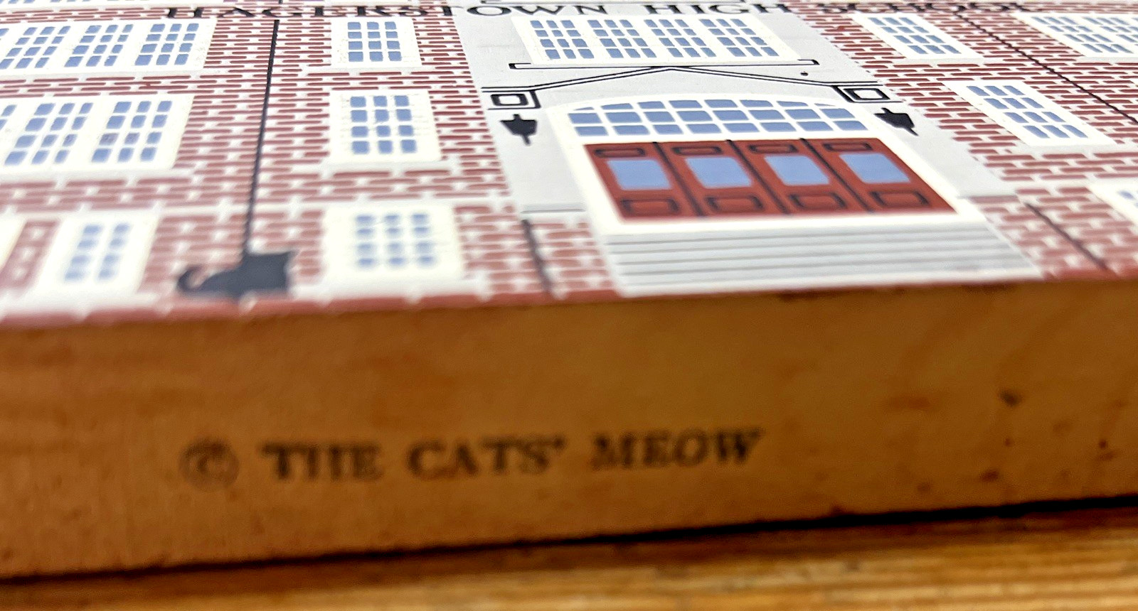 Hagerstown High School Shelf Sitter Wood Village Wooden Building Maryland MD
