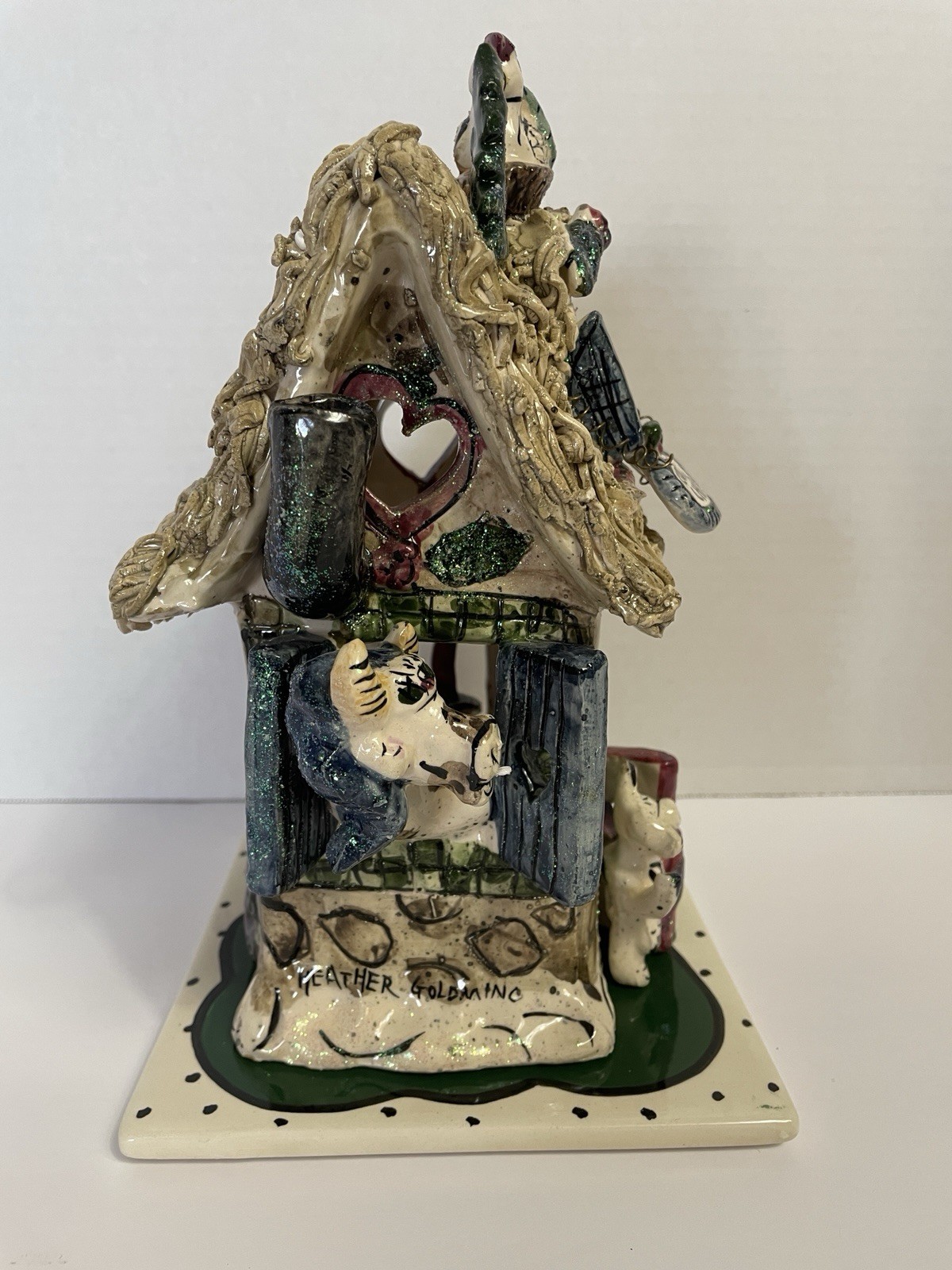 BLUE SKY CLAYWORKS Country Christmas Farm By Heather Goldminc Chicken Cow Pig D2