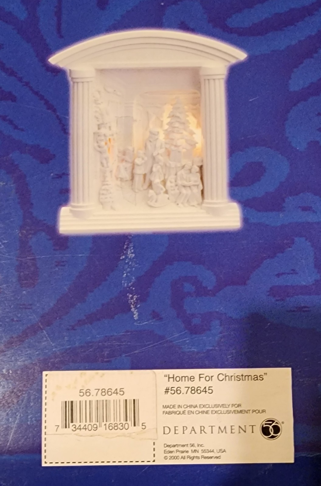 DEPT 56-78645 SILHOUETTE TREASURES HOME FOR CHRISTMAS Lighted Dickens Tree Scene