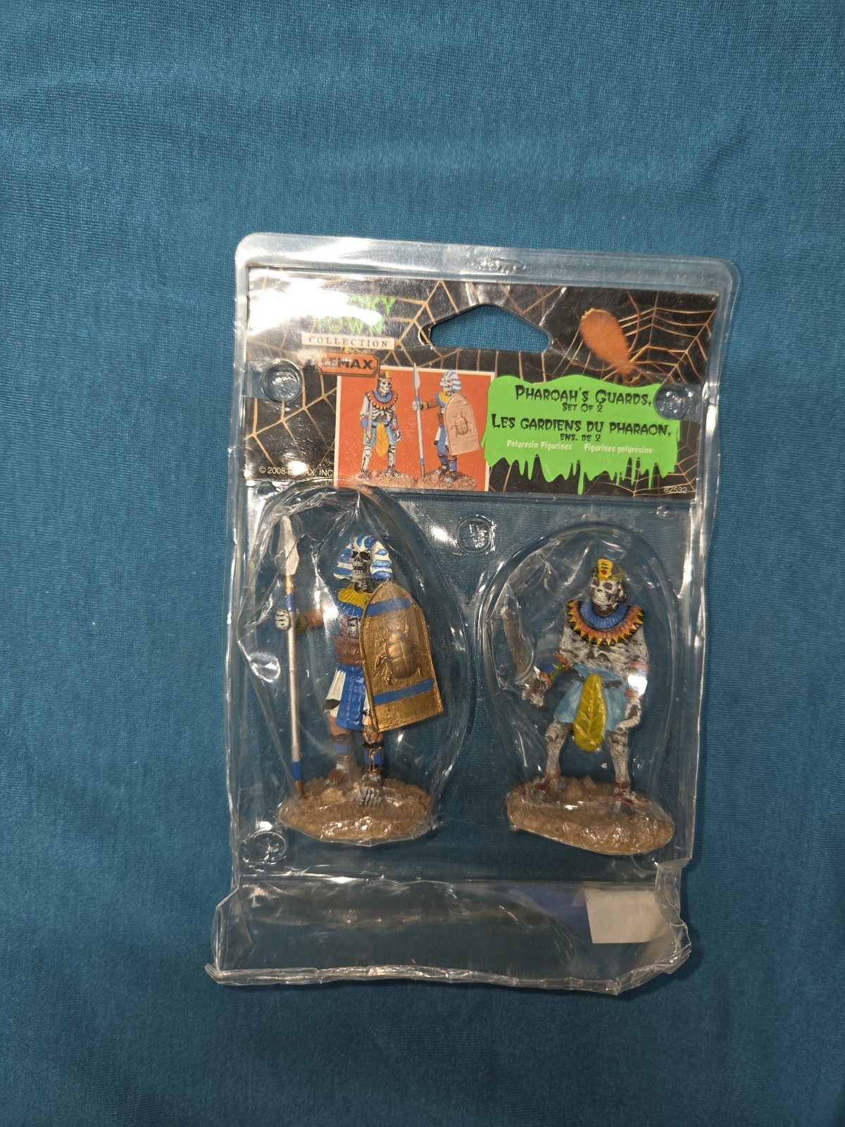 Lemax Spooky Town Pharoahs Guards Polyresin Small Figurine Halloween Rare Set 2