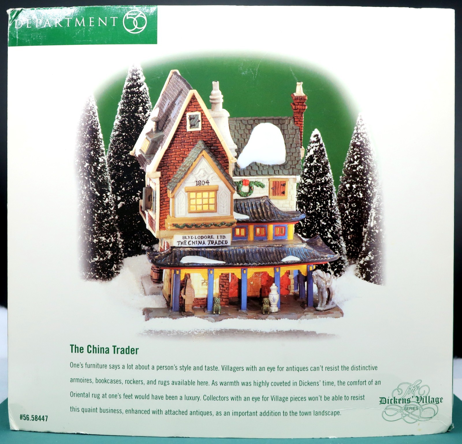 Dept 56 – Dickens Village Series – ” The China Trader” – Heritage Village #58447
