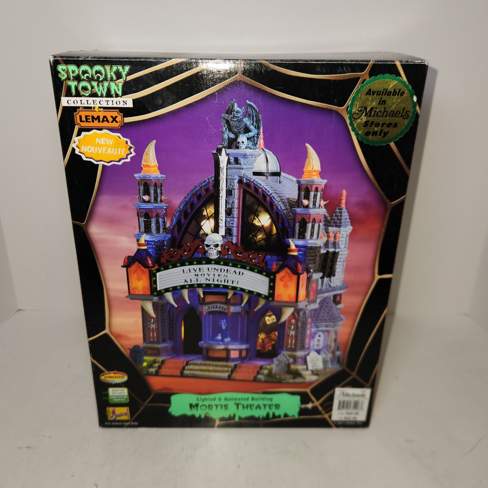 Retired – Lemax Spooky Town – Mortis Theater #75496 – Sights & Sounds (Used)