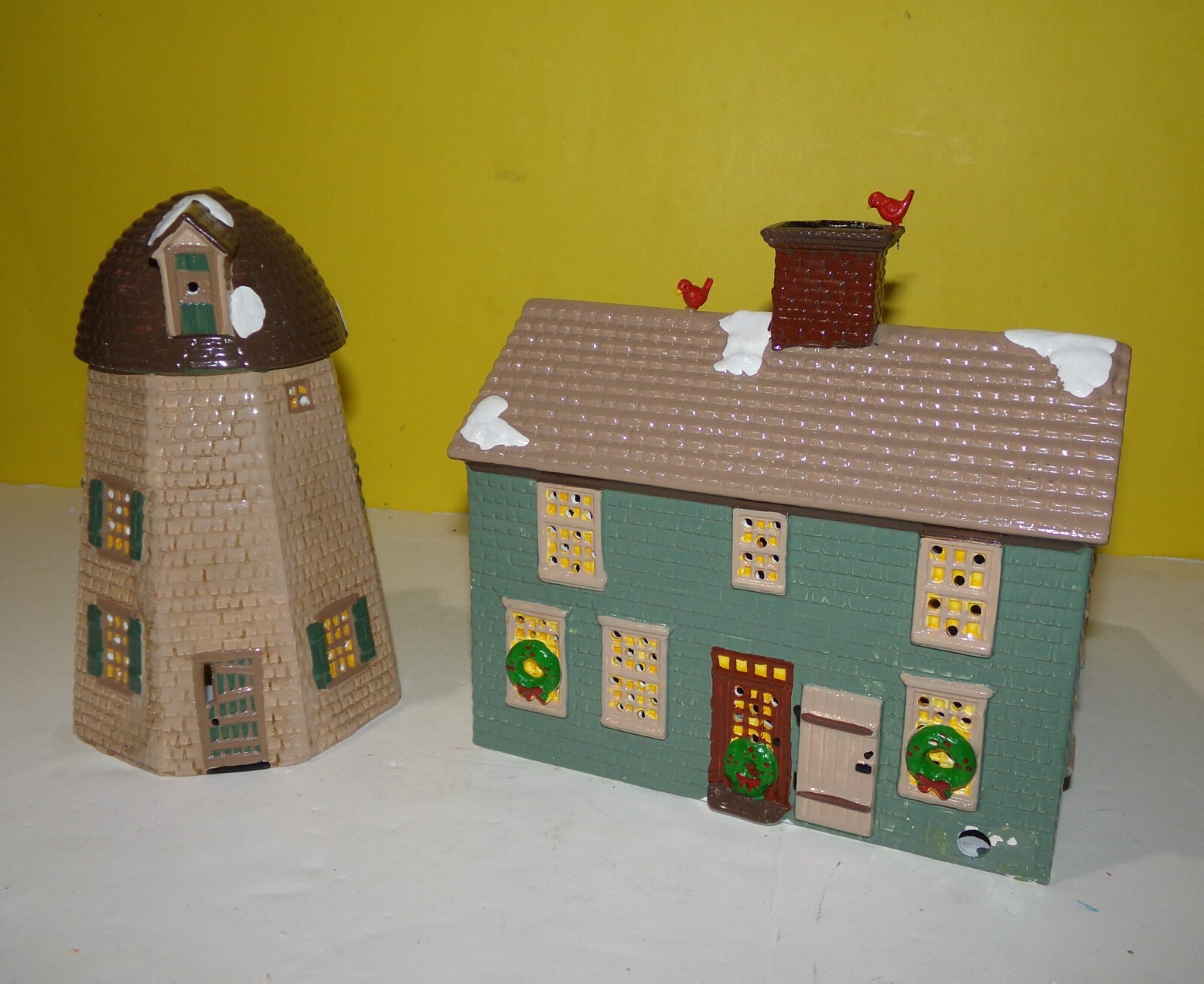 Original Snow Village Department 56 Home Sweet Home  House and Windmill 5126-8