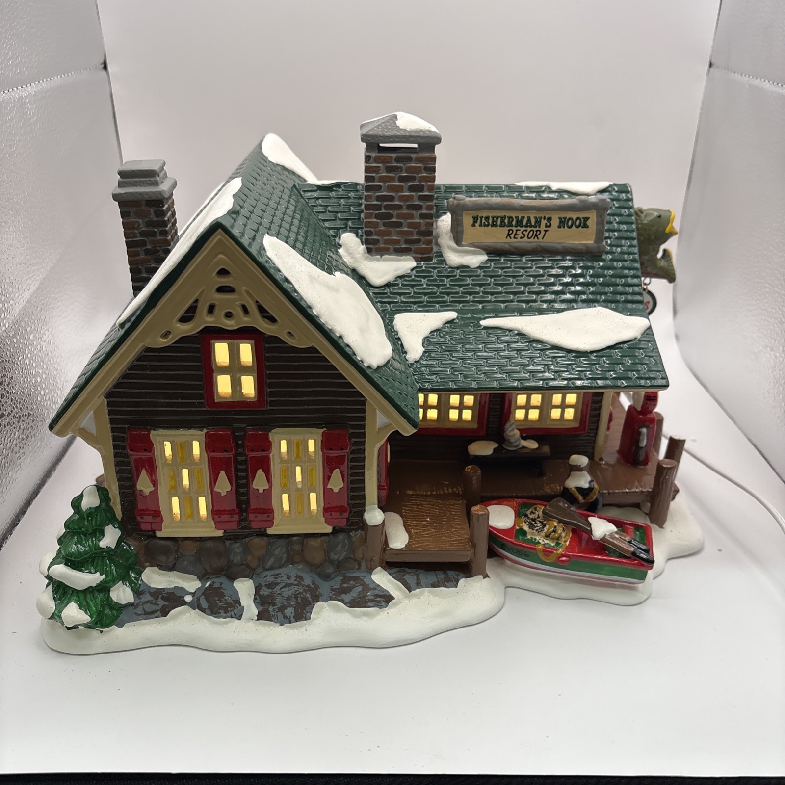 Vtg~Dept 56~Snow Village~Fisherman’s Nook Resort~5460-7~IOB