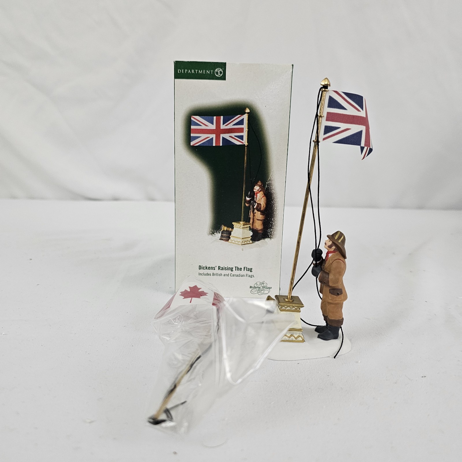 Dept. 56 Dickens’ Raising The Flag 58555 Canada and UK Britain Village Accessory