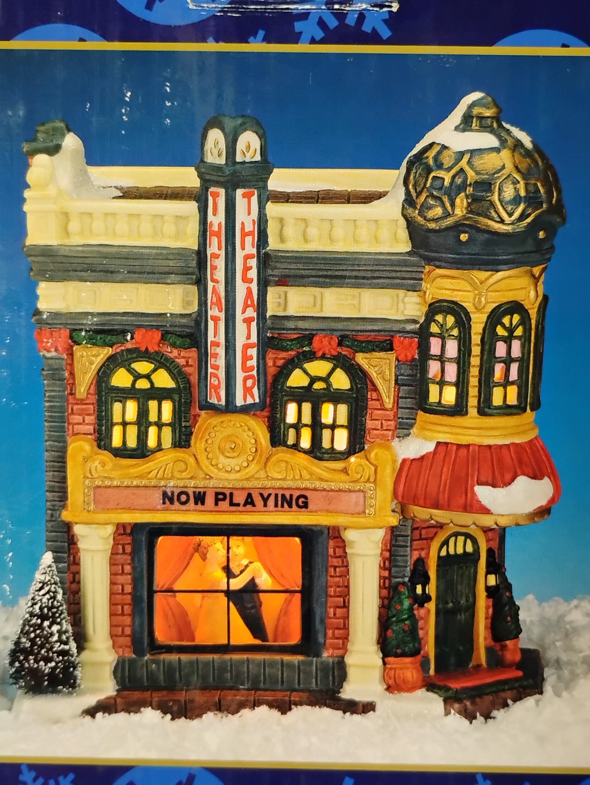 Victoria Falls Collector Series 5 Porcelain Lighted Theater W/Box W/Lighting
