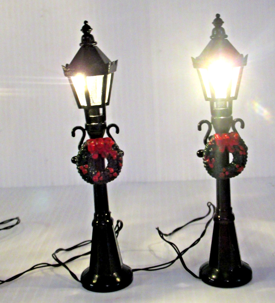 ENCHANTED FOREST “STREET LAMPS” ~(SET OF 4)~ ** LED LIGHTS / BATTERY OPERATED **