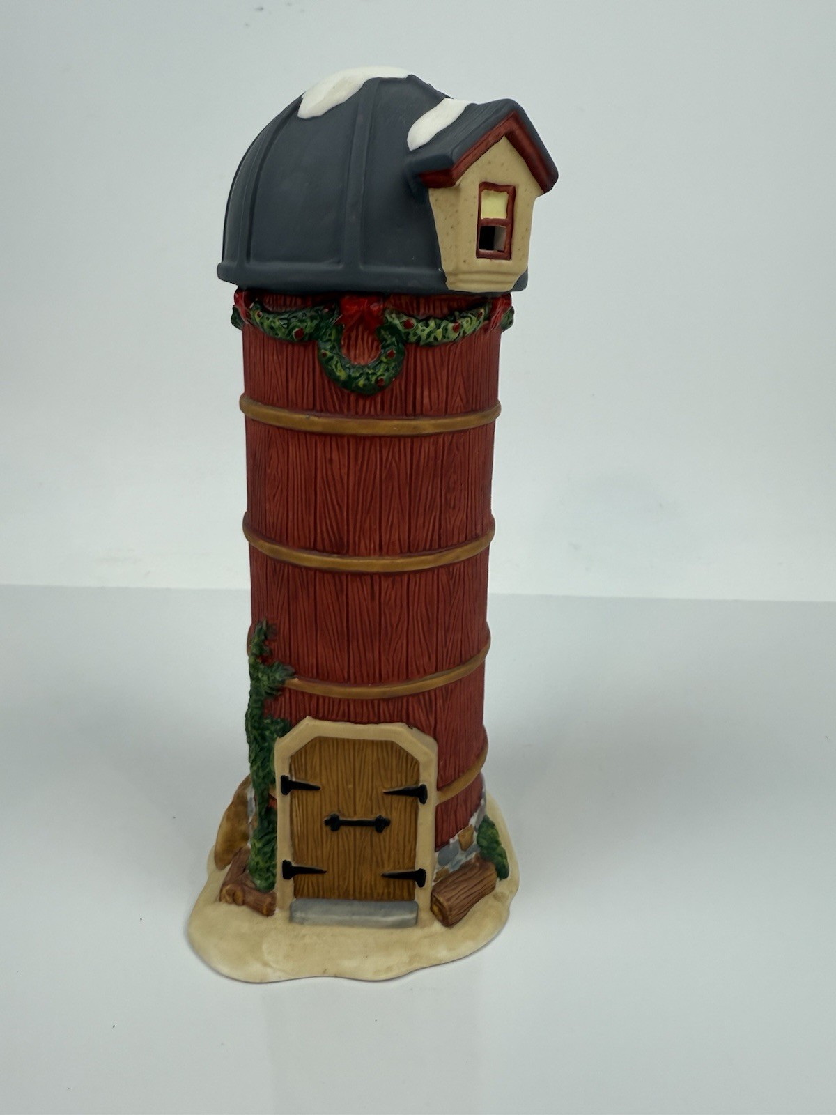 Heartland Valley Village Farm House & Silo Porcelain Christmas House