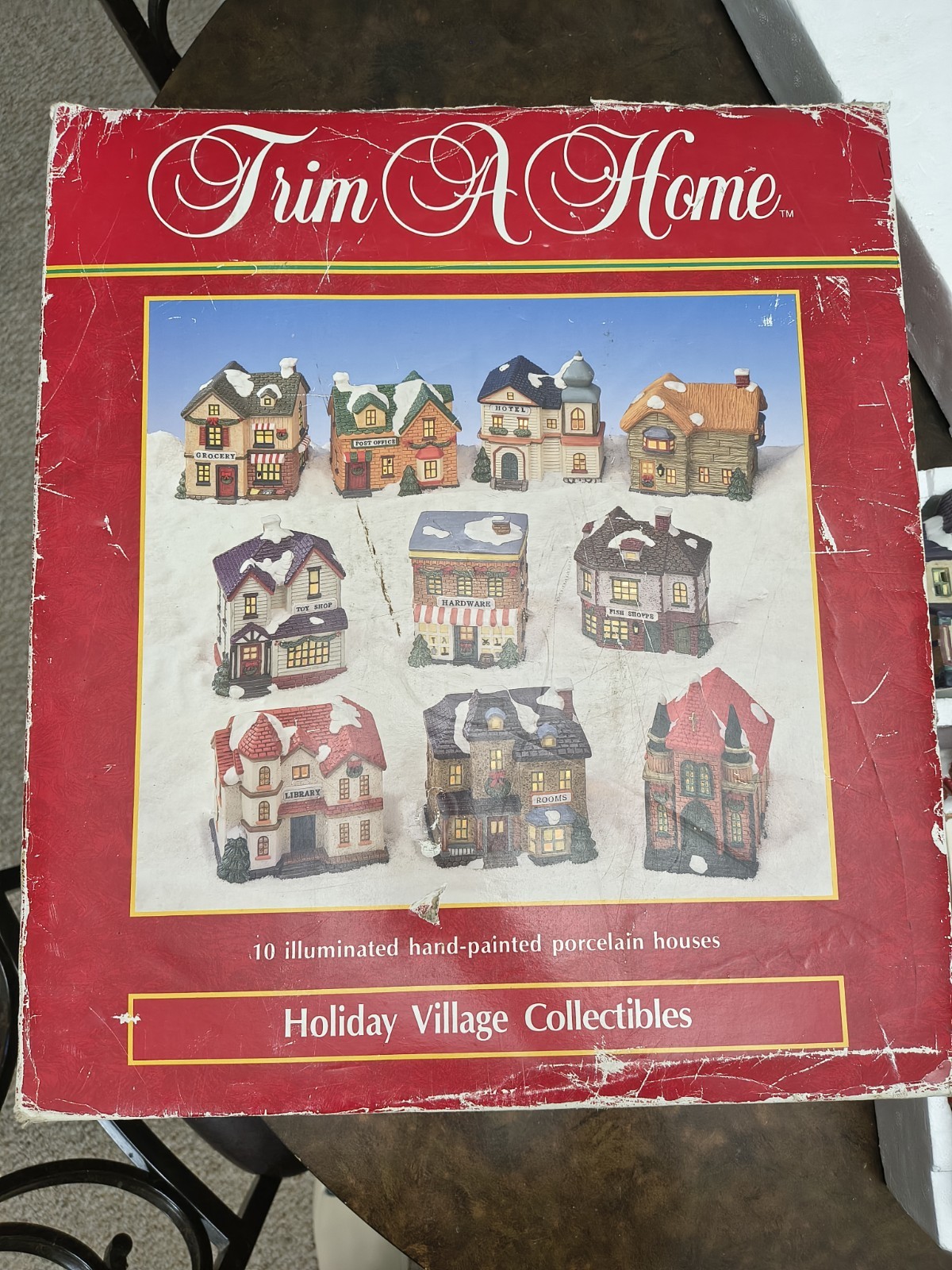 Trim A Home Christmas Holiday Village Church Porcelain Building 1993 Kmart