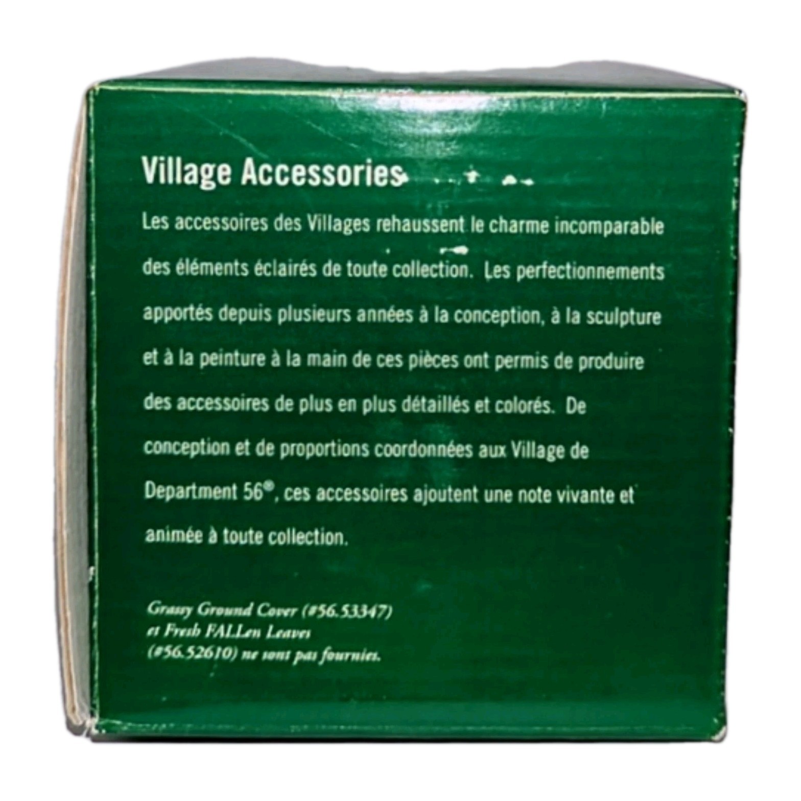Vtg Dept 56 Village Accessory Set 4 Autumn Leaf Trees Fall Leaves Birch 52975 A+