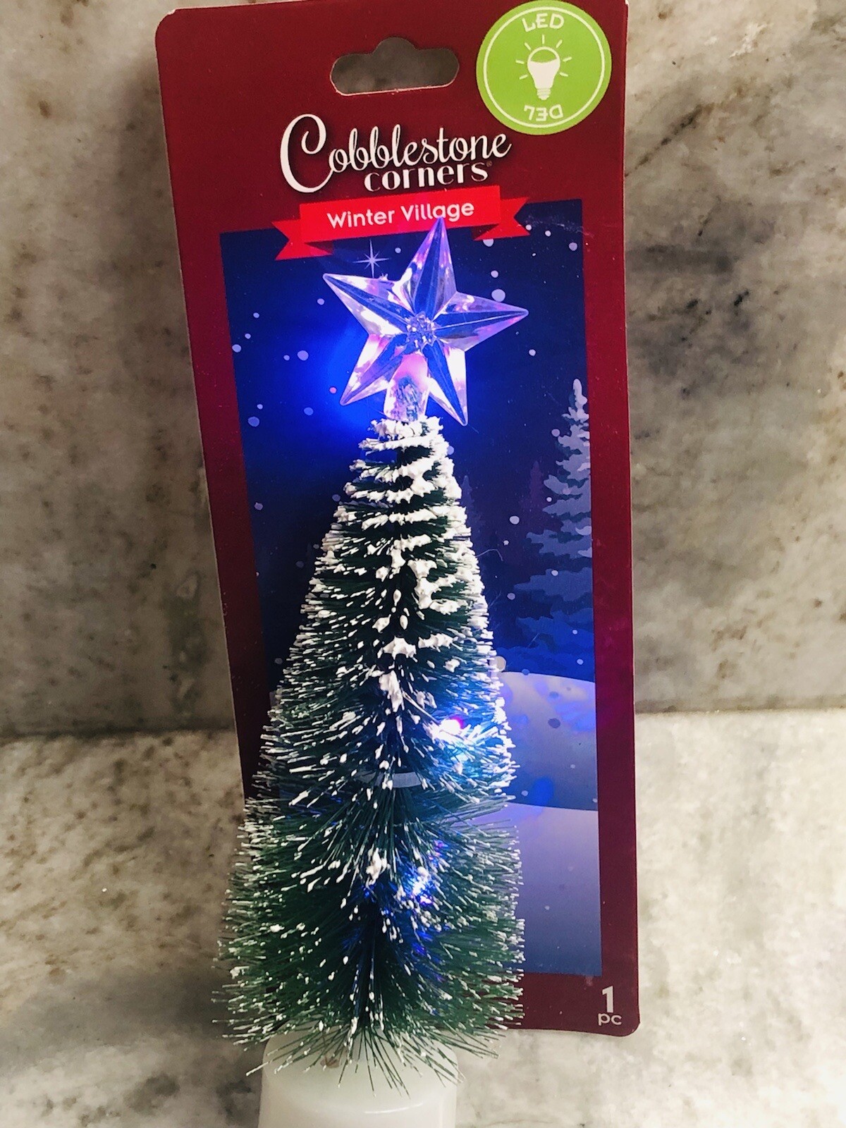Ship N 24 Hours: New-Coblestone Corners Winter Village Christmas LED Light:1 Pc.