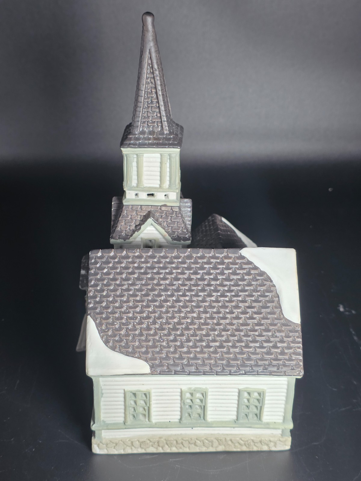 Porcelain Lighted Church Christmas Village by Lemax Dickensvale 1994