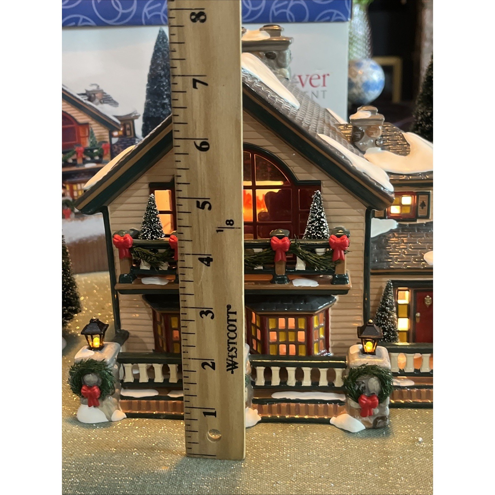 Dept 56 The Original Snow Village Christmas Lake Chalet, In Original Box-no Snow