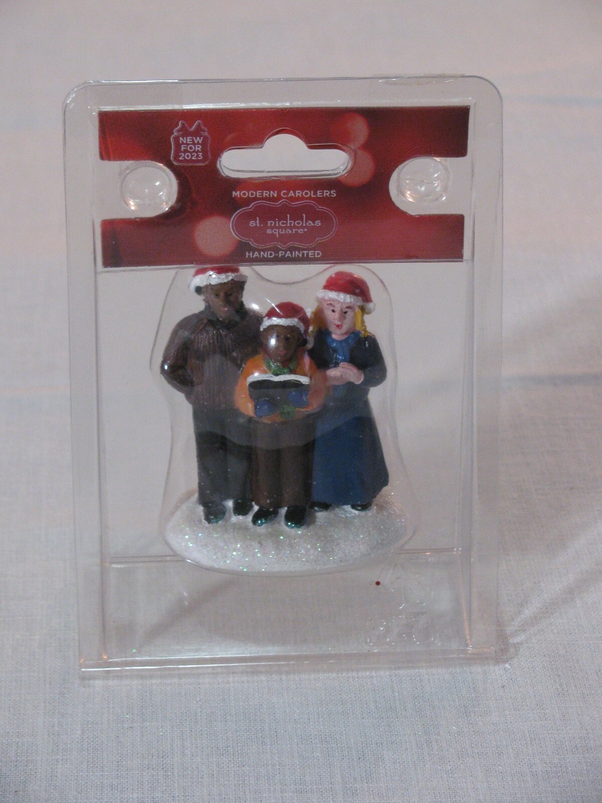 NIP St Nicholas Square Modern Carolers Hand Painted Accessory, 2023 rr
