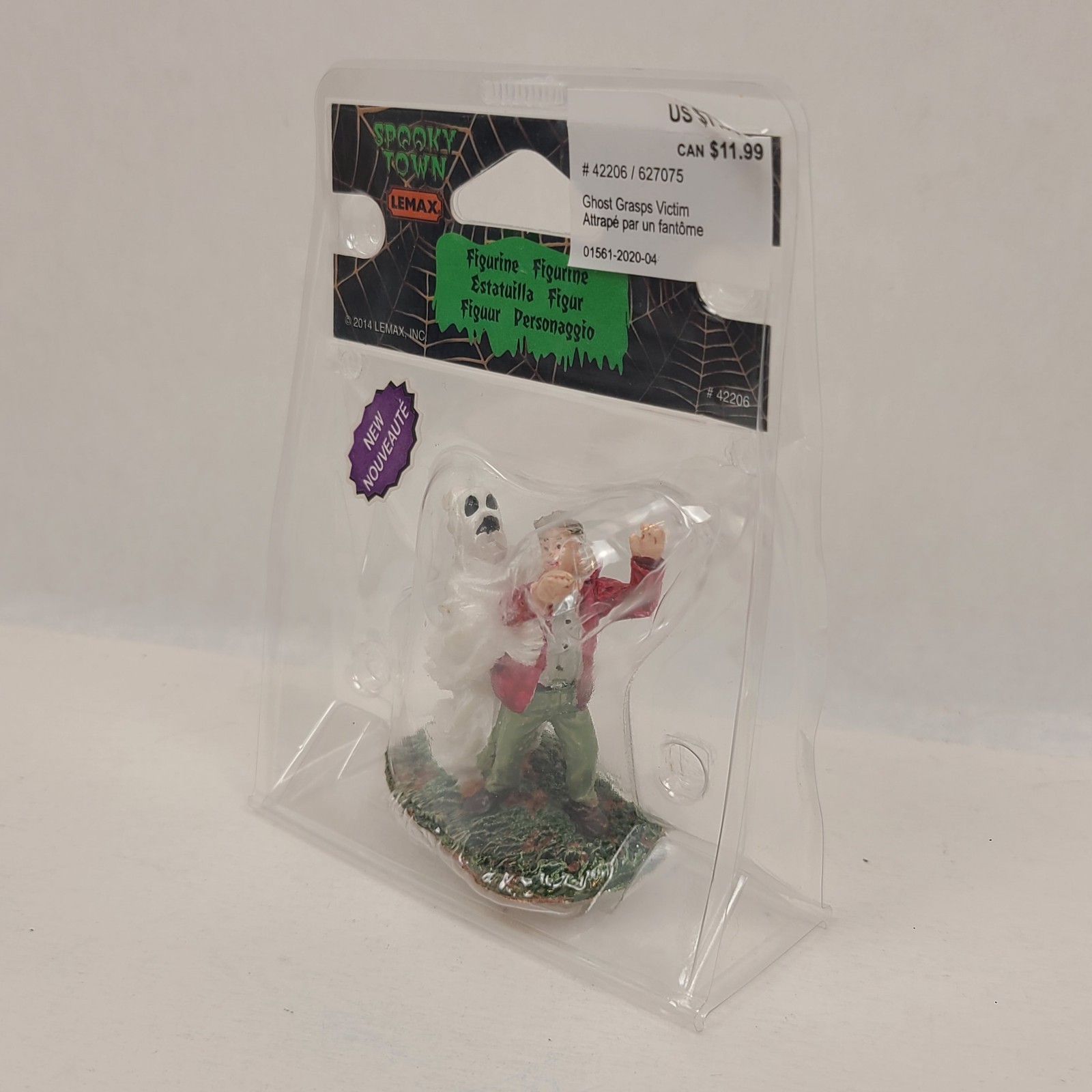 Lemax Spooky Town Ghost Grasps Victim Figurine 42206 Halloween Decor Figure 2014