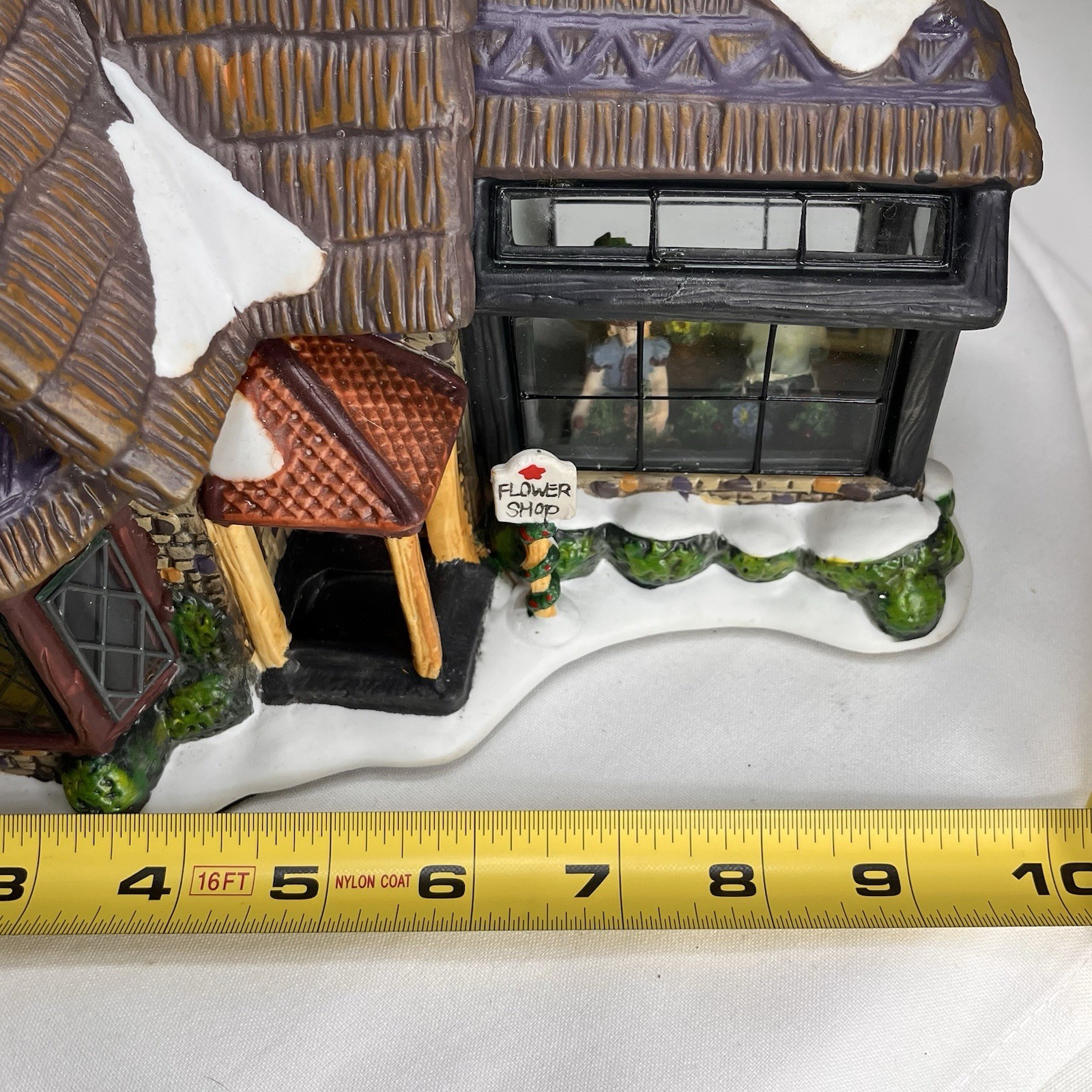 Victorian Village Collectibles Lighted “Flower Shop” With Light Cord- Rare Find