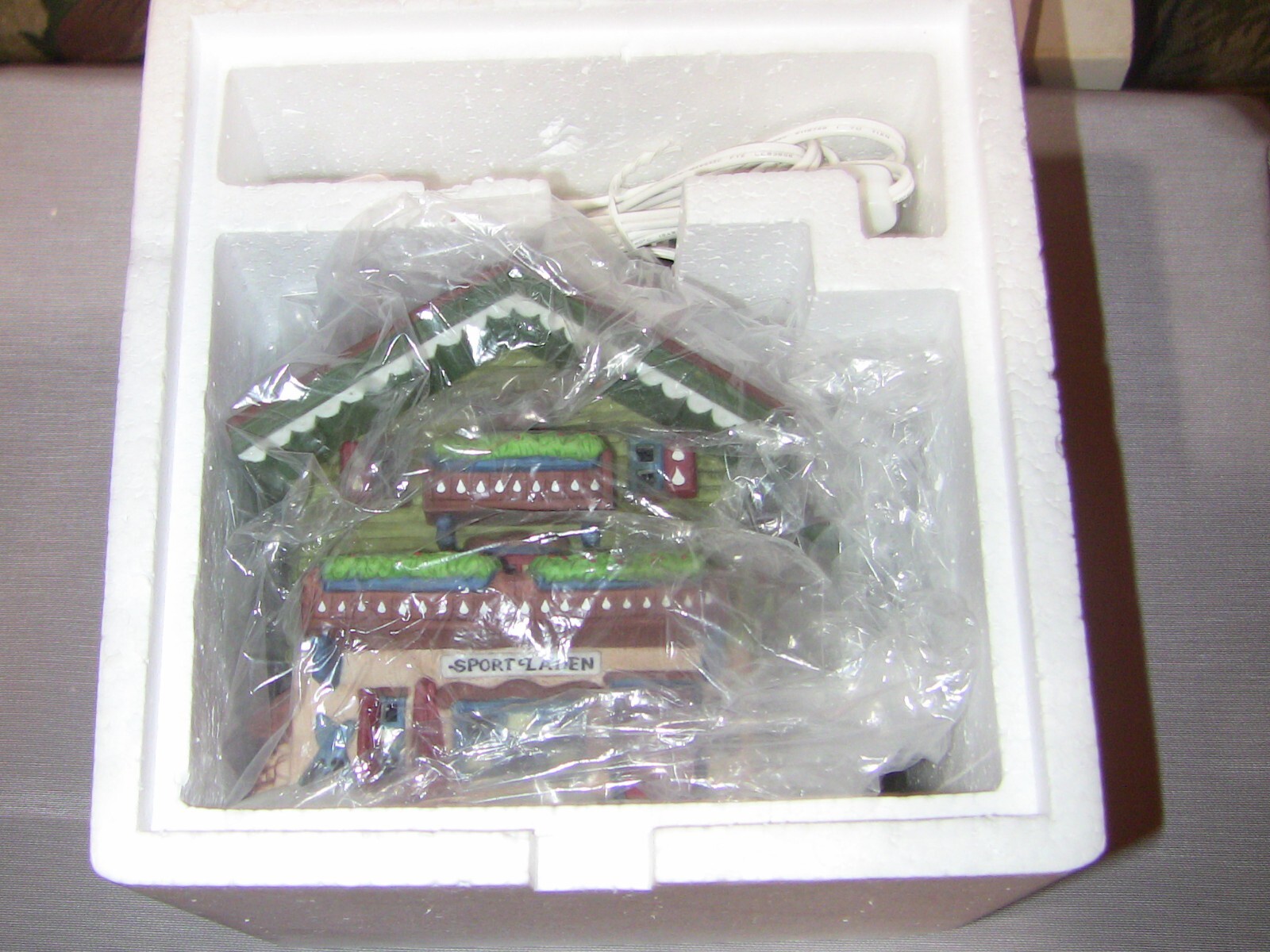 Dept 56 Alpine Village 5612-0 sports shop and 5613-8 Climb Every Mountain