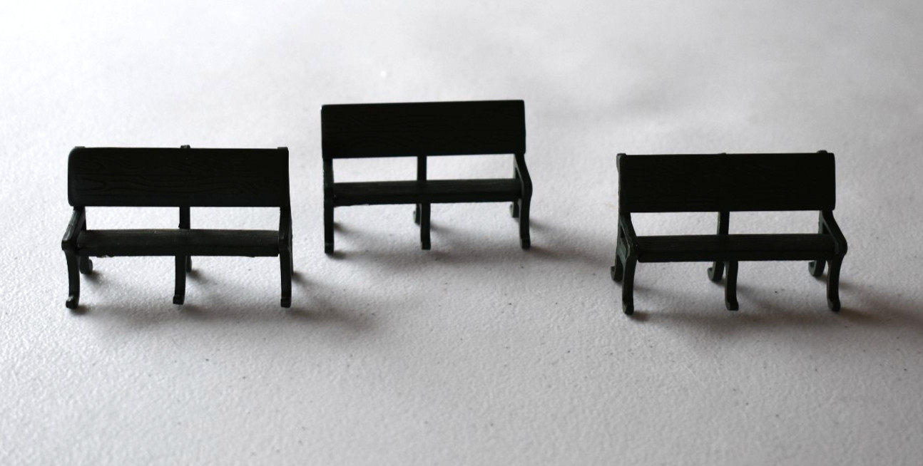 Dept 56 Iron Benches (3) Excellent Condition