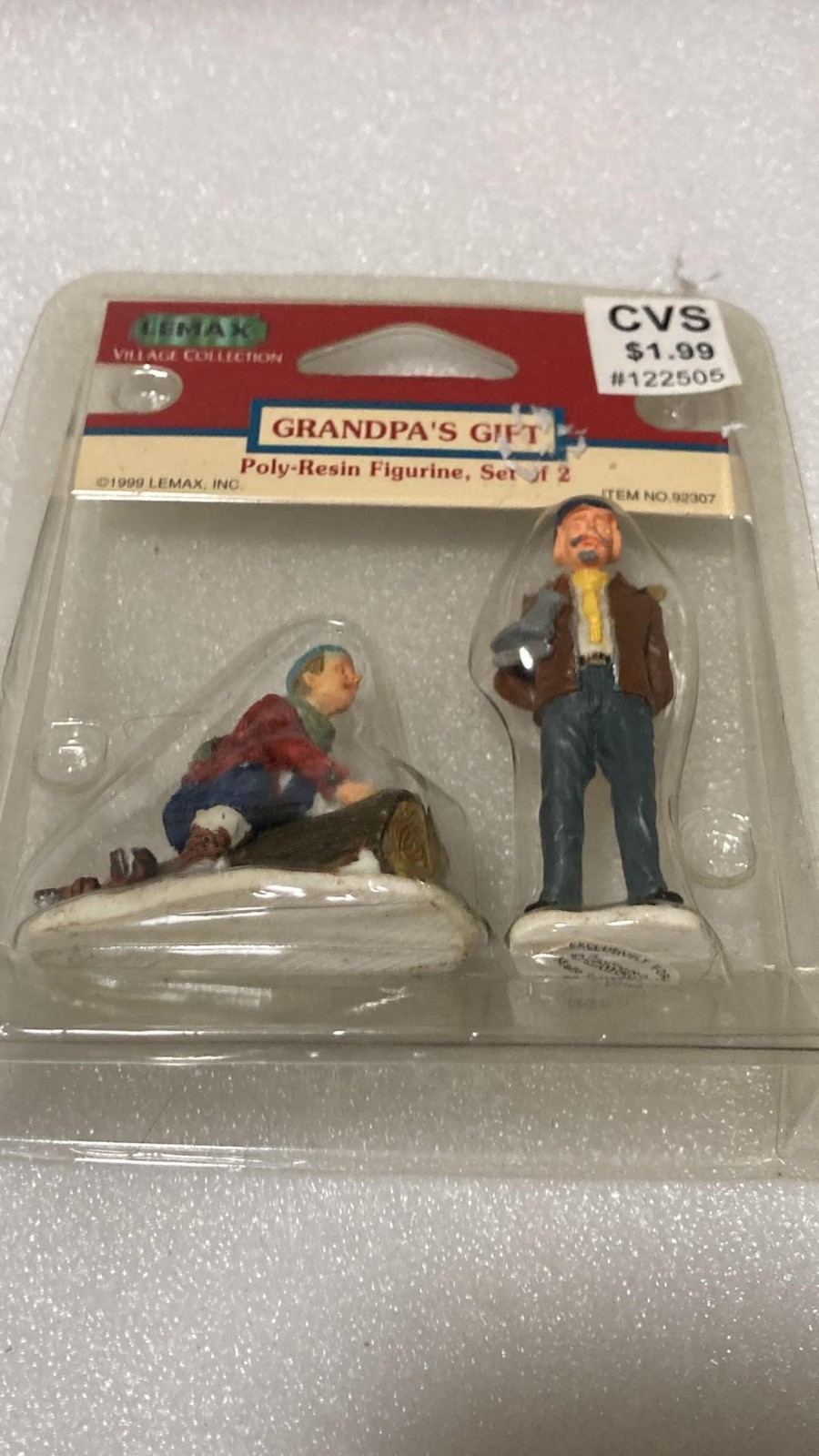 1999 Lemax Village Collection Grandpa’s Gift New In Package