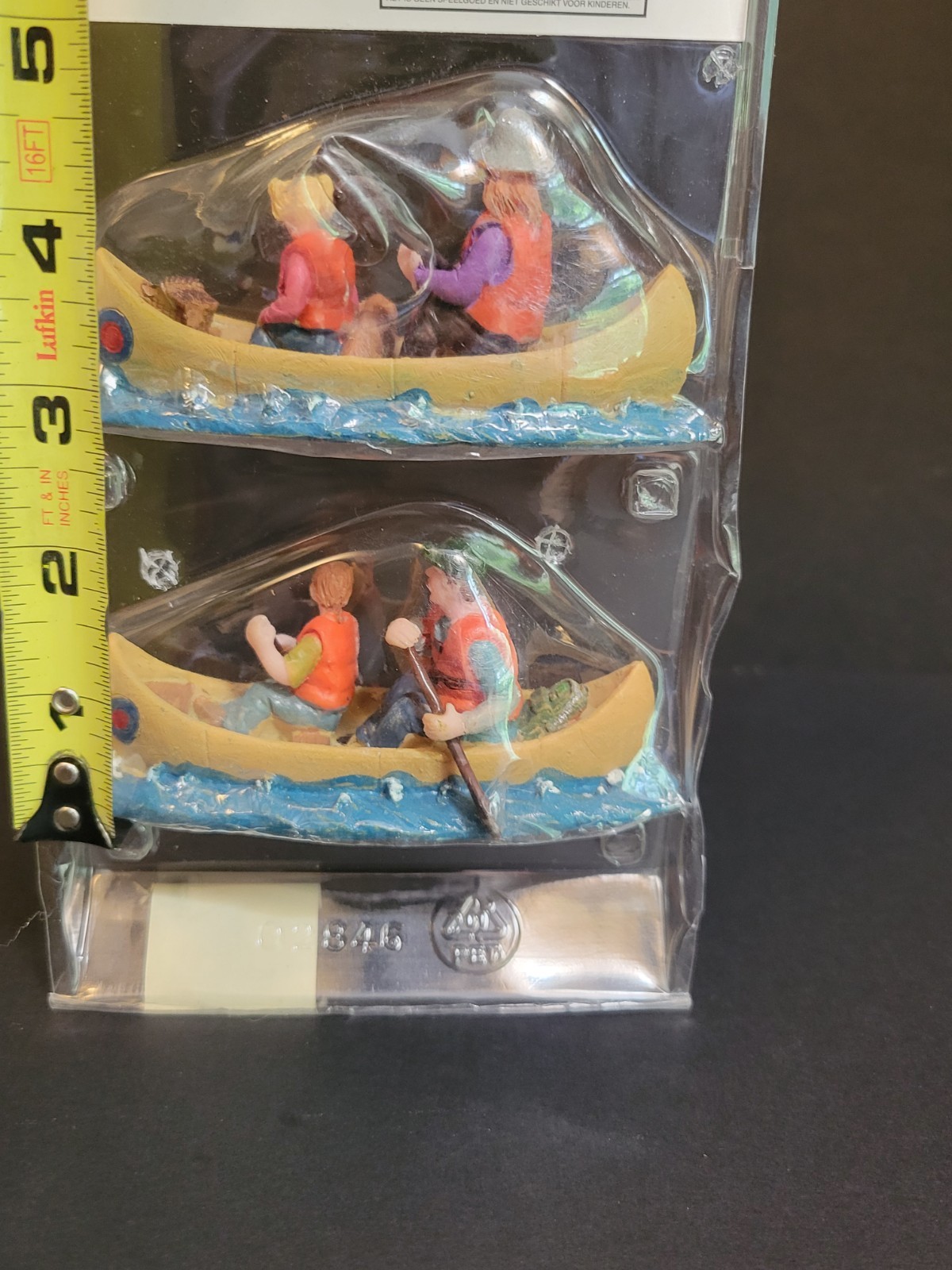 Lemax Christmas Village Town Village Family Canoe Excursions 02846 2 PC RARE