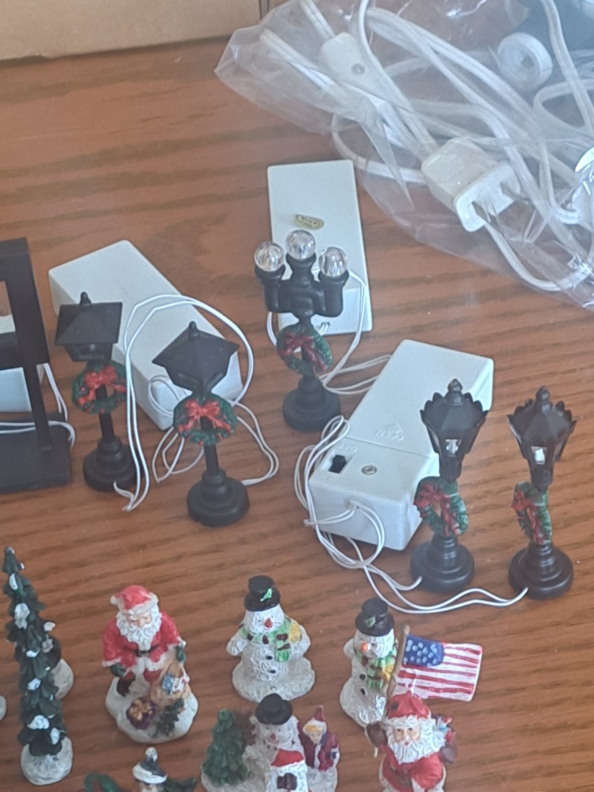 Cobblestone Corners Christmas Village Collection Porcelain Holiday 120 Pieces