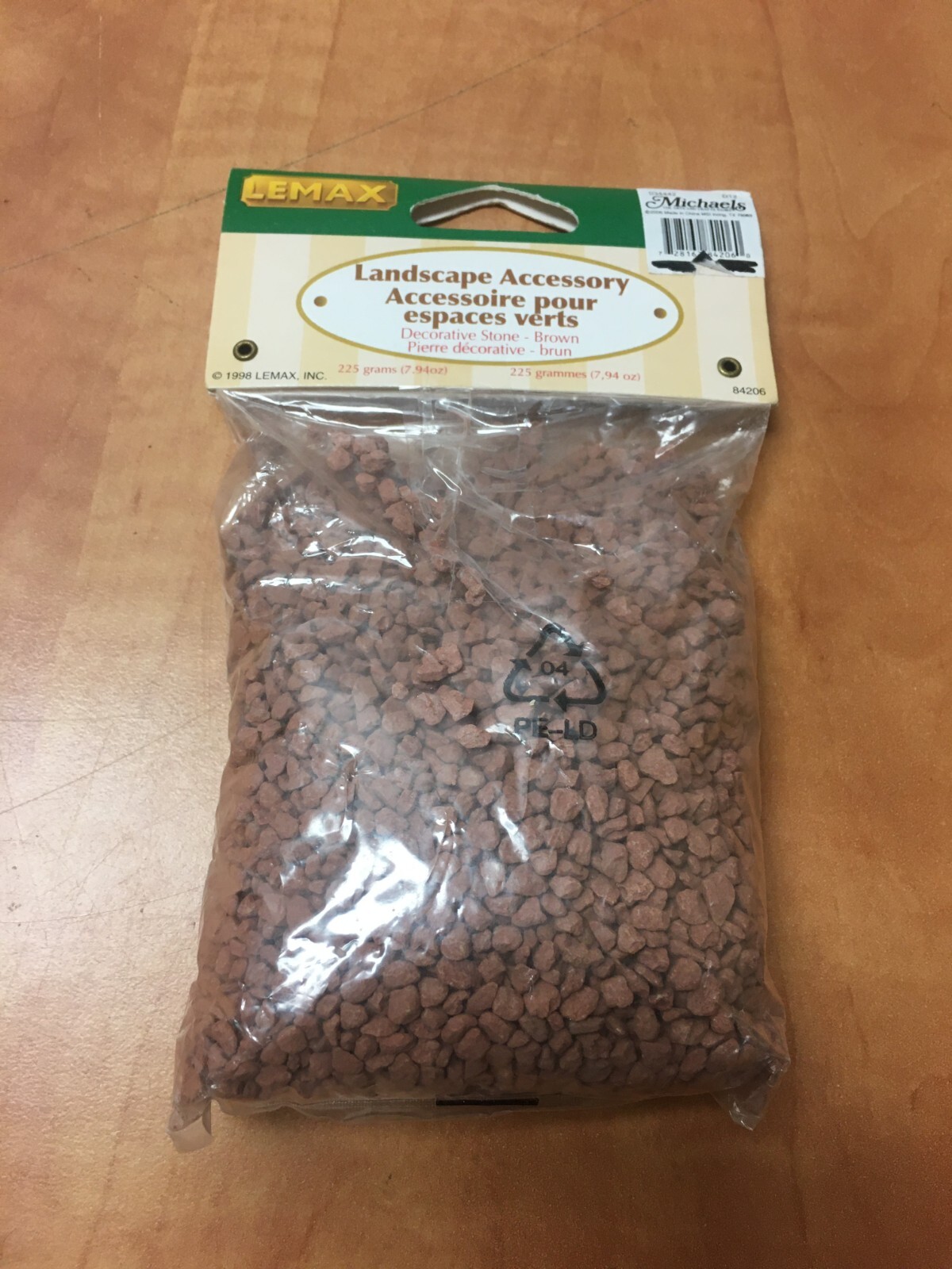 1998 Lemax Village Collection 8oz Brown Decorative Stone 84206A NOS