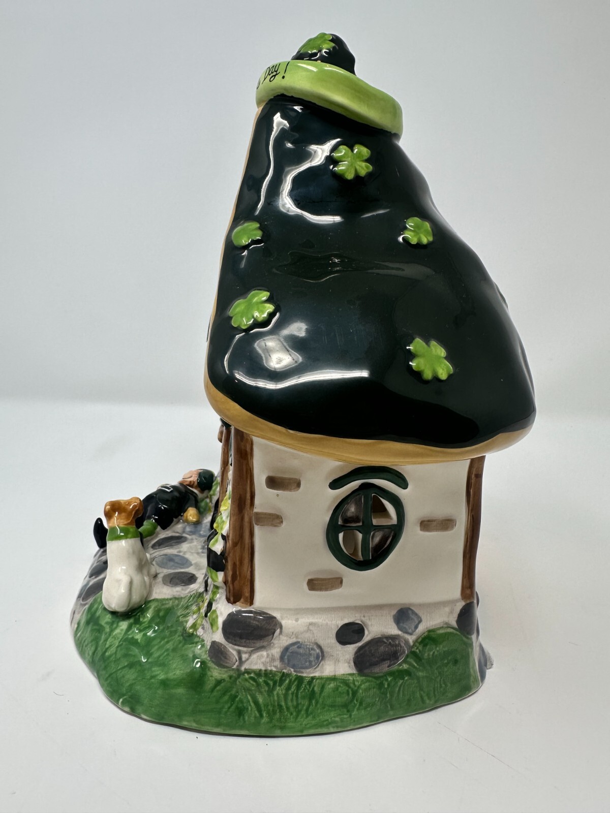 Blue Sky Clayworks The Drunken Leprechaun Village House, St. Patrick’s Day, NEW