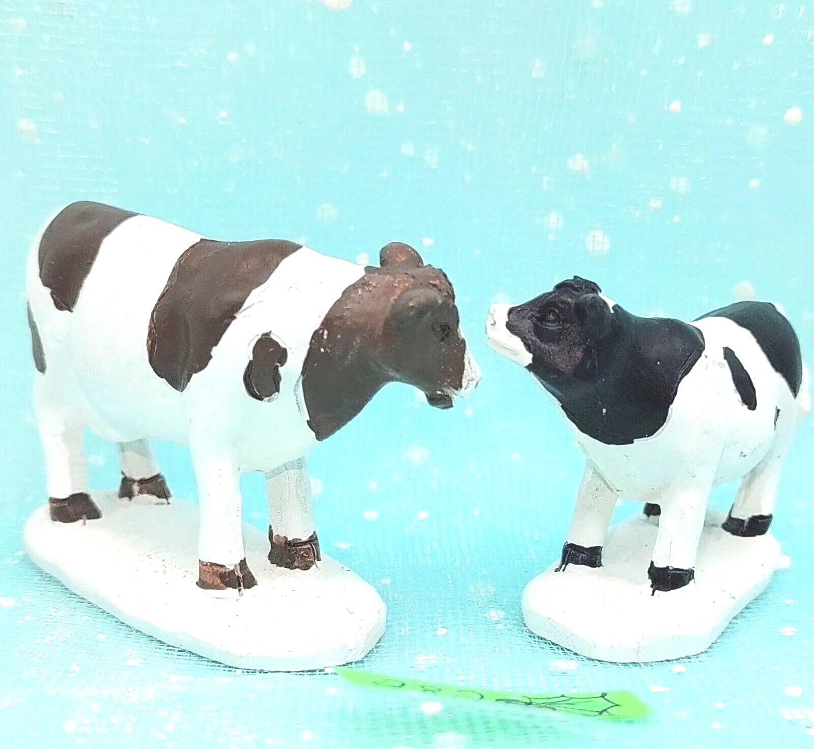 Cow Cattle Calf Farm Christmas Village Accessories LOOSE INV282