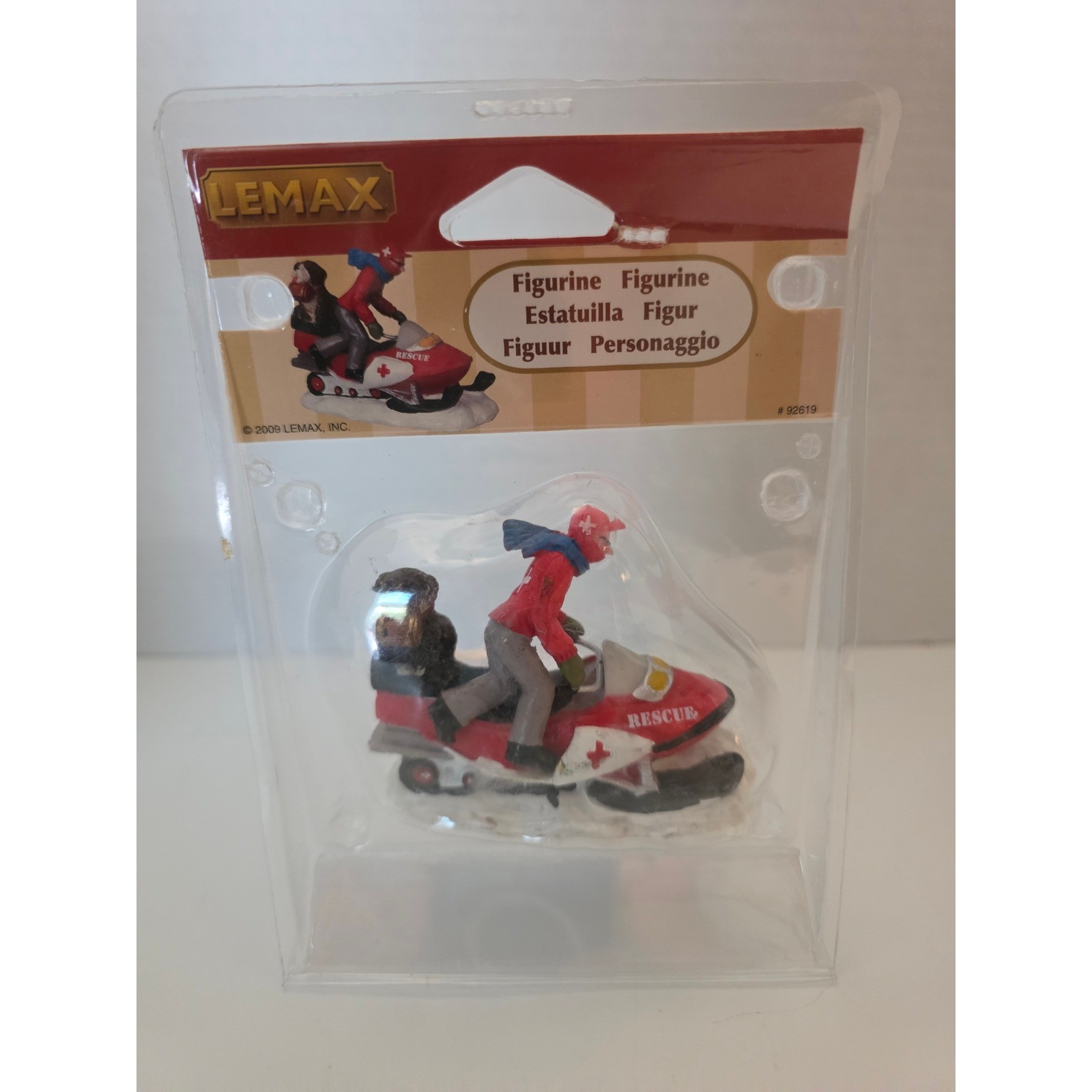 Lemax Village Collection Ski Patrol Rescue Snowmobile Figurine 92619 2009 NEW