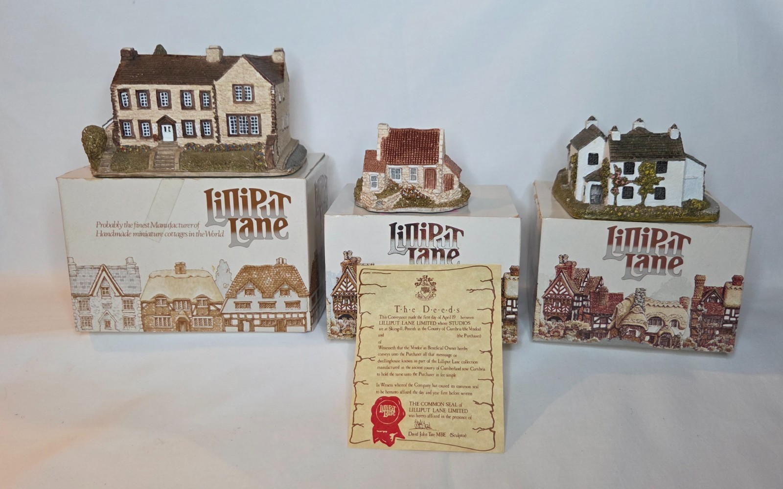 Lilliput Lane English-Northern-INCL BRONTE PARSONAGE, FREE SHIPPING US