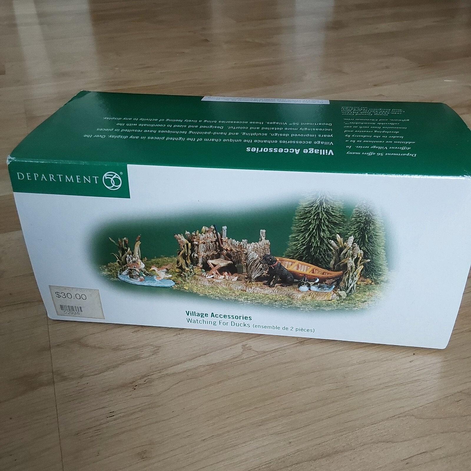 Dept 56 2001 Village Accessories Watching For Ducks #56.52938-2 Pieces boxed