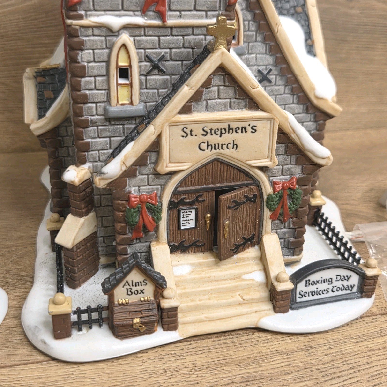 Department 56 Battery Operated St. Stephen’s Church Christmas Village w/ Tree