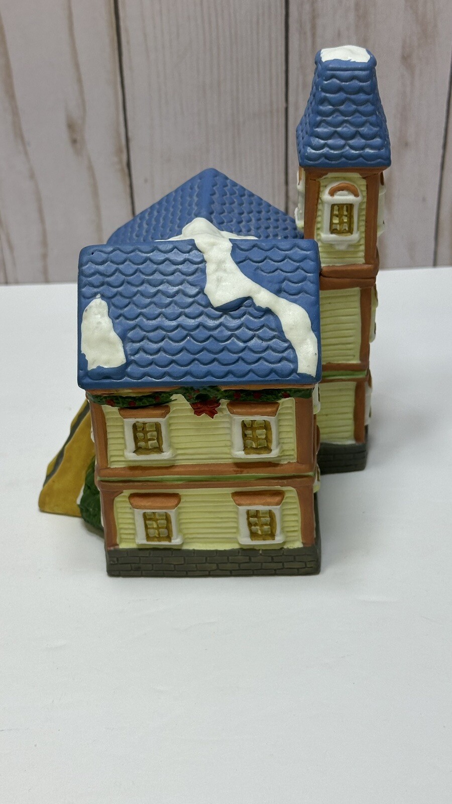 Vintage Christmas Holiday 1995 Santas Best Porcelain Village House Victorian