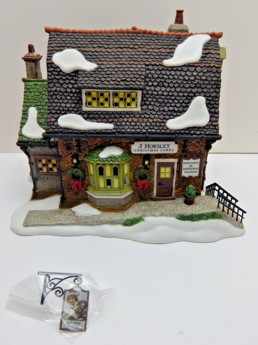 Dept 56 Dickens Village A Victorian Christmas J. Horsley Christmas Cards #58723