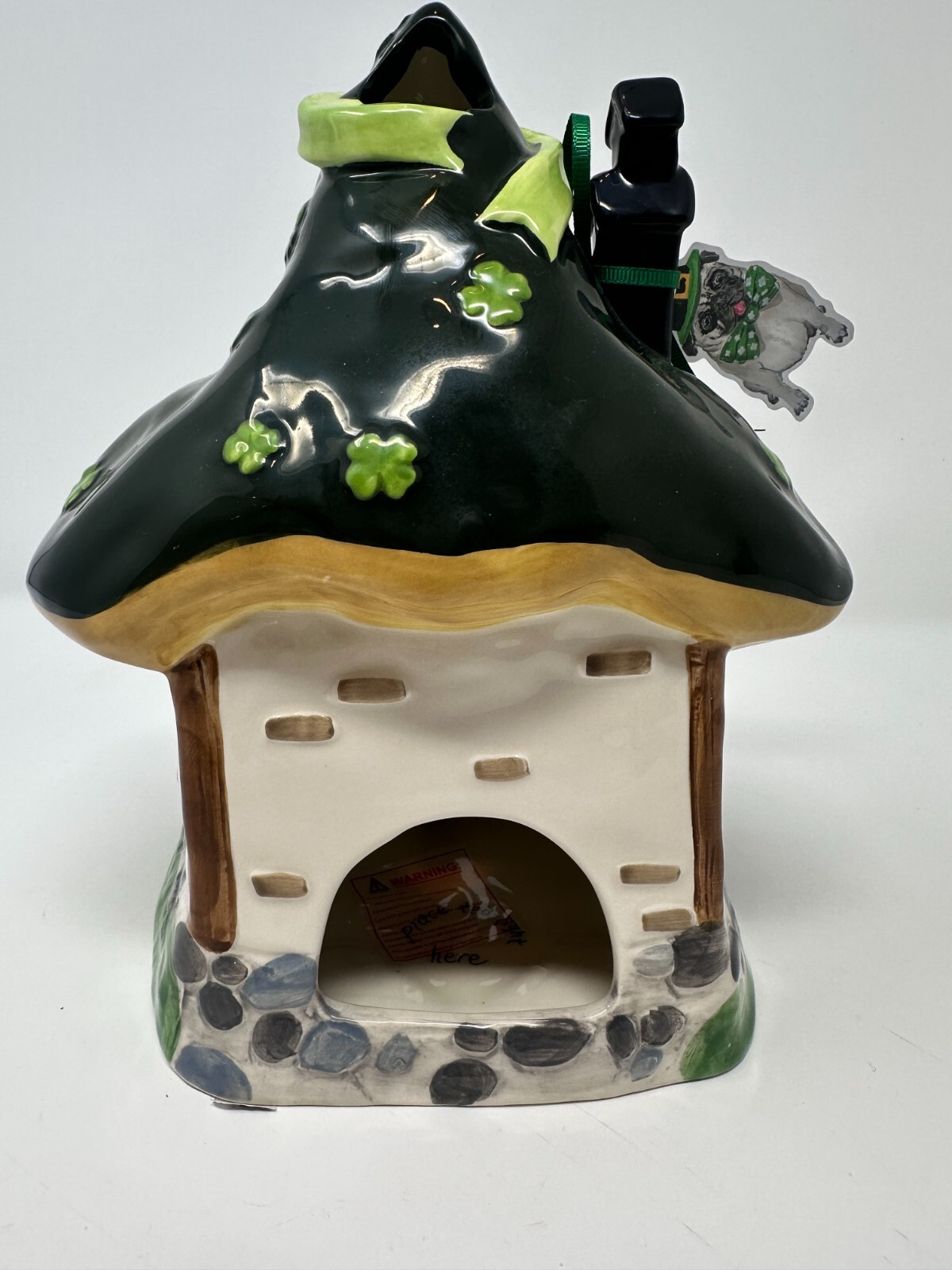 Blue Sky Clayworks The Drunken Leprechaun Village House, St. Patrick’s Day, NEW