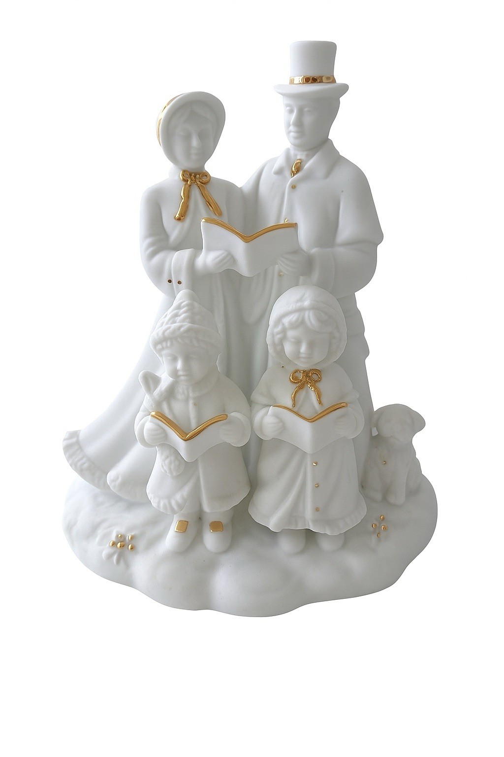 1998 RSVP International Porcelain Lighted “Caroling Family” Figurine