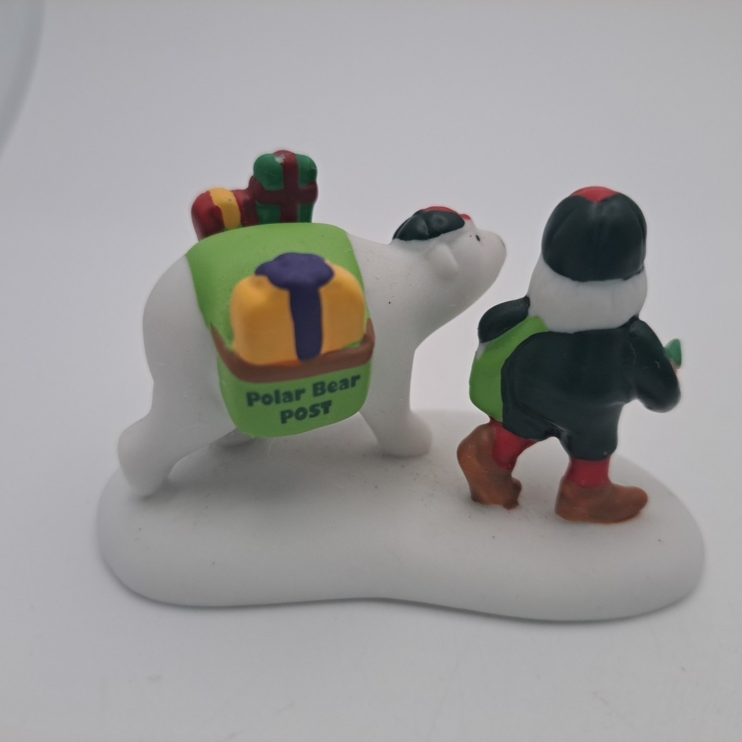 Dept 56 Polar Bear Post # 6003118 North Pole Series Merry Lane Mailman Christmas