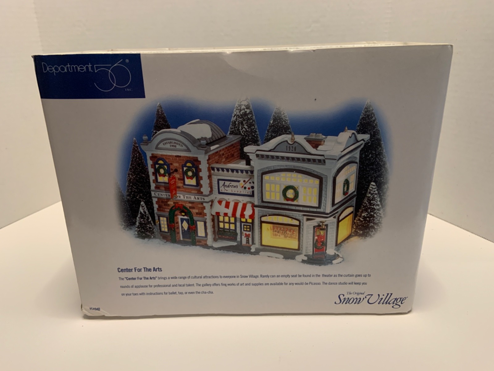 Department 56 Snow VIllage “Center for The Arts”