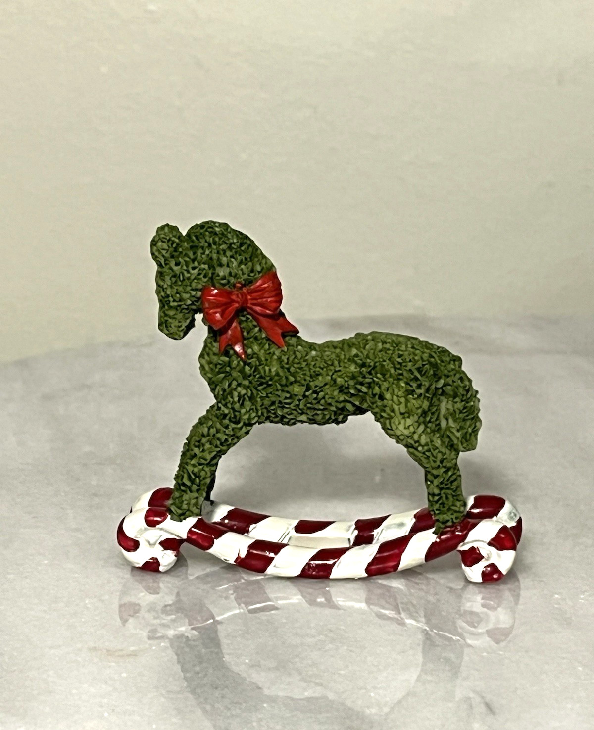 Lemax 2006 Rocking Horse Topiary Christmas Village Garden Figure RARE