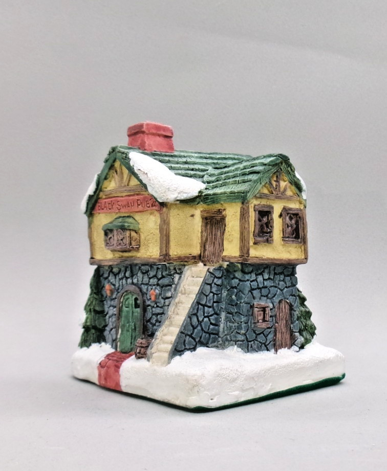 Vintage RSVP Black Swan Pub Dickens Christmas Collection 1988