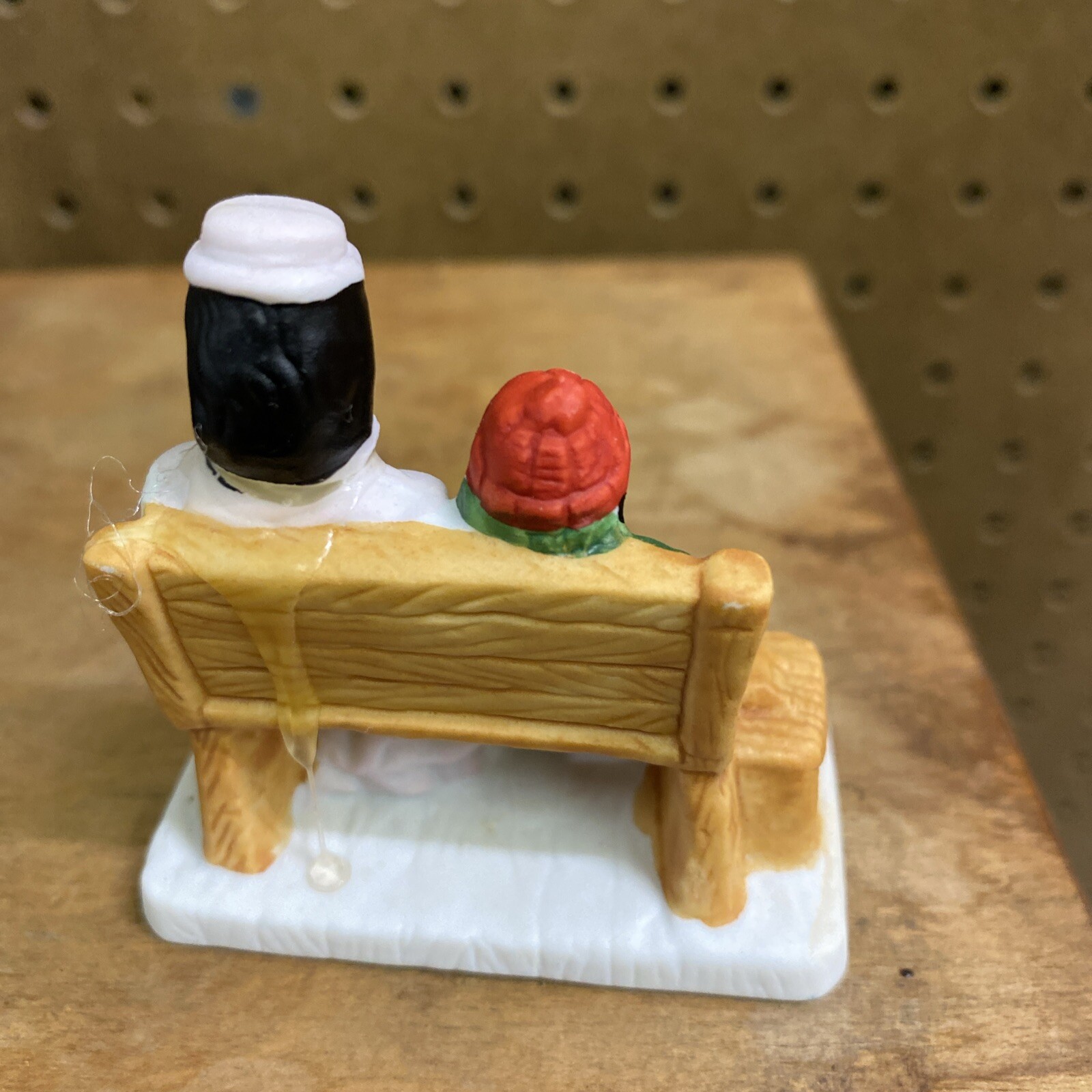 Grandeur Noel 1993 Mercuries Mother Daughter On A Bench Victorian Village Figure