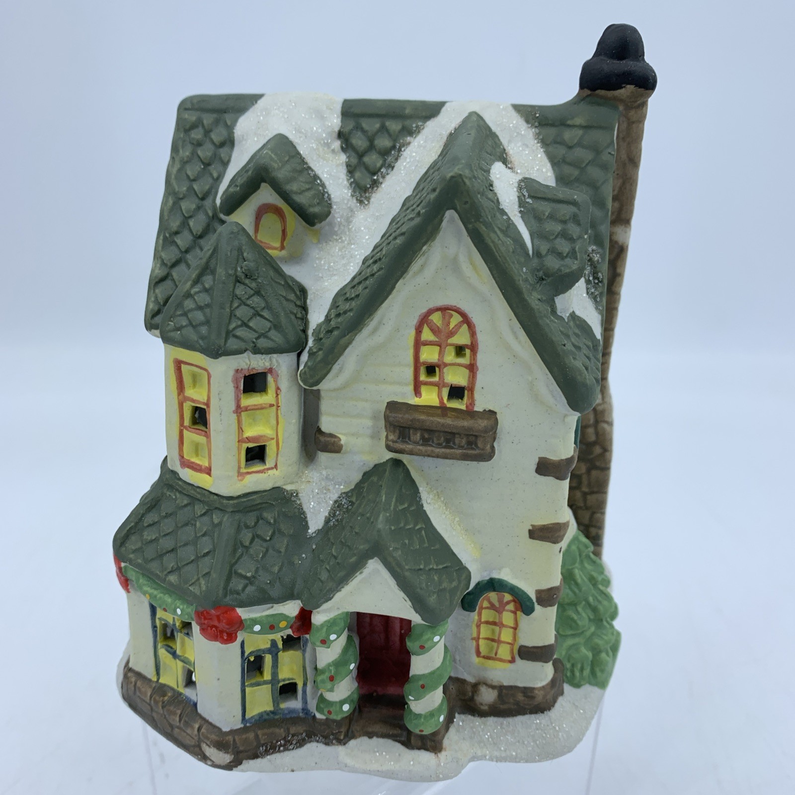 Vintage 2001 Cobblestone Corners Christmas Village Chauncey House Dollar Tree