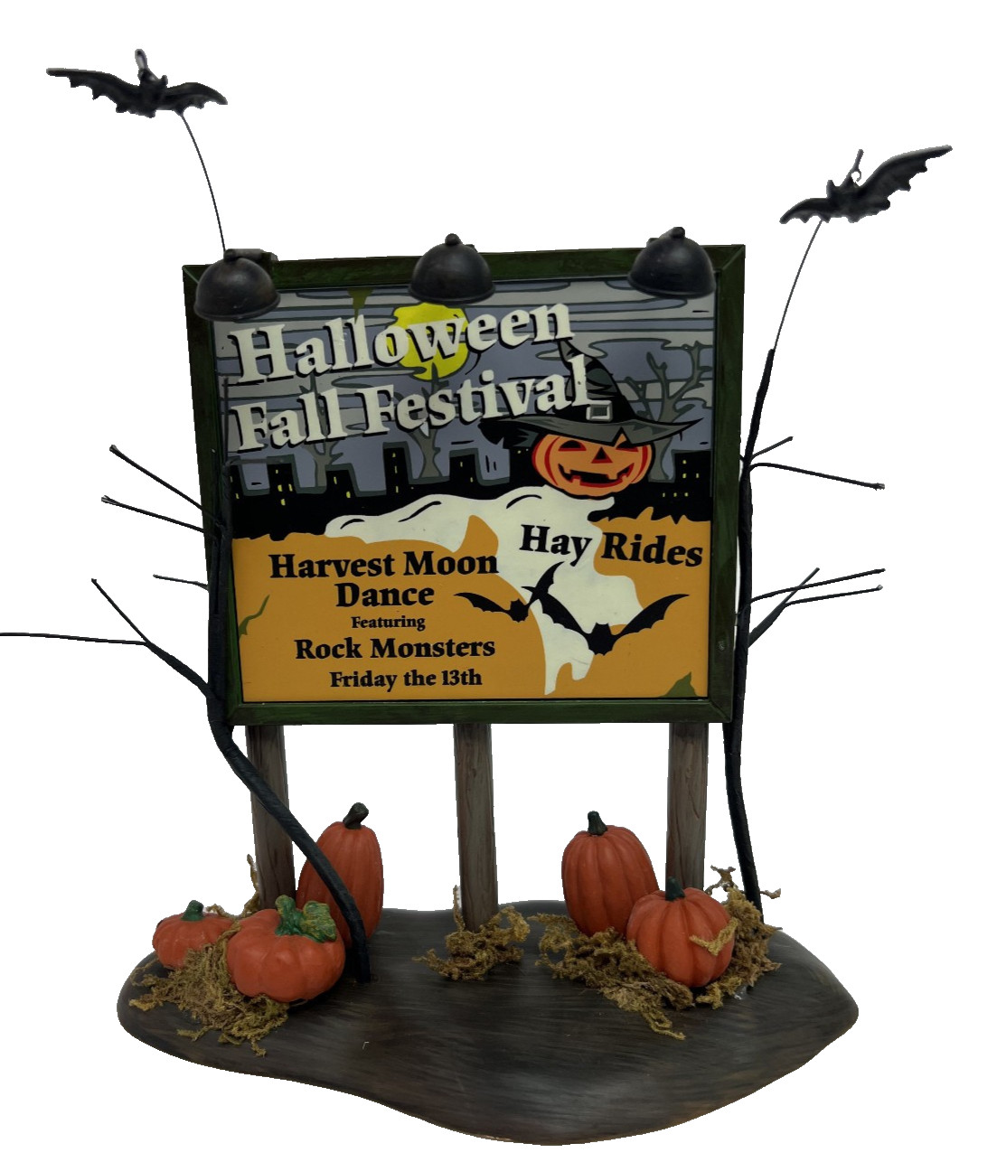 Dept 56 Halloween Village Accessories Festival Billboard #53241