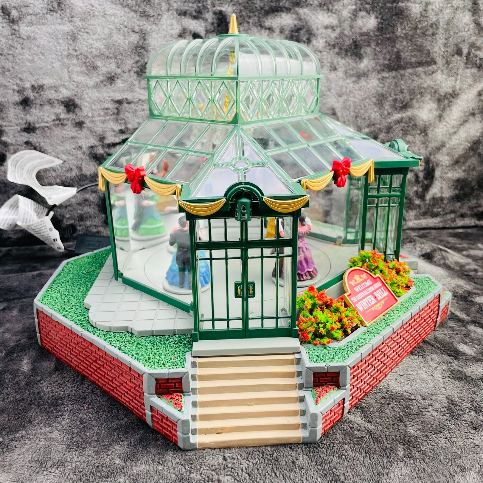 Lemax Coventry Cove The Garden Ballroom Winter Hall Animated Conservatory EUC