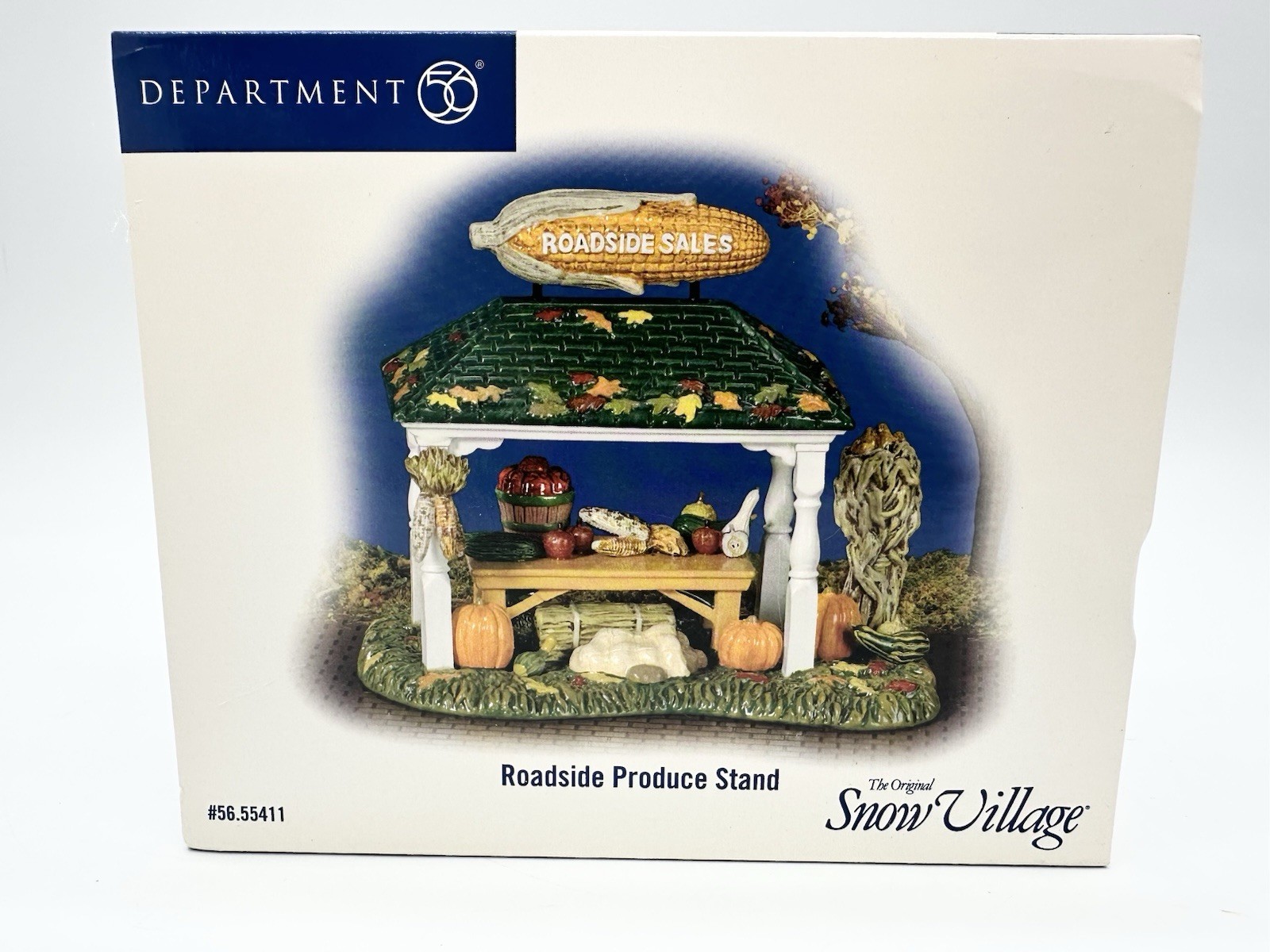 DEPT 56 ROADSIDE PRODUCE STAND, HALLOWEEN, SNOW VILLAGE, 55411, NEW